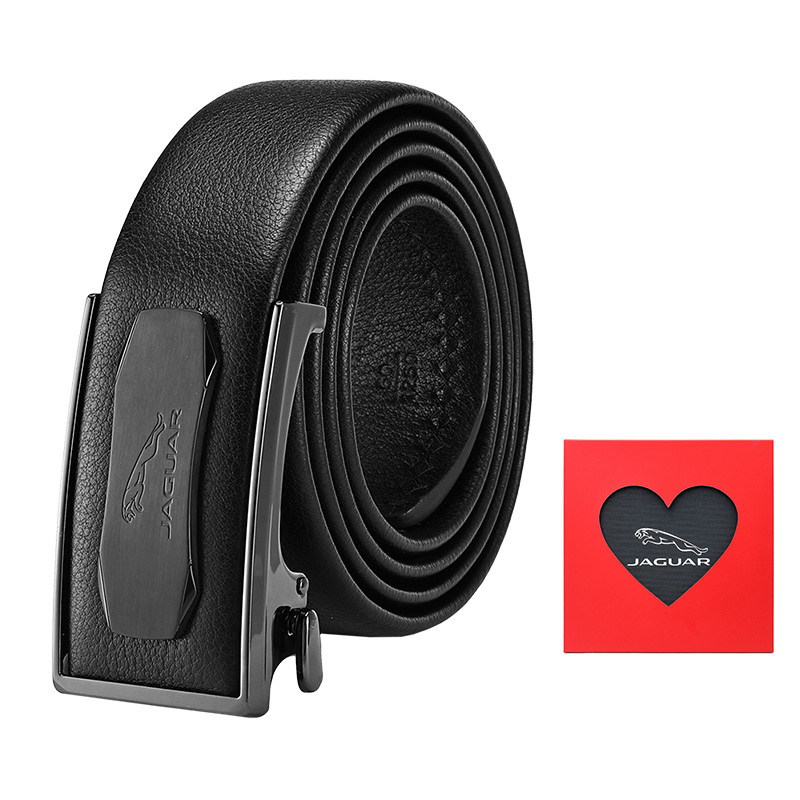 

JAGUAR Кожаный ремень мужской, Black-Valentine's Day Box Limited Edition