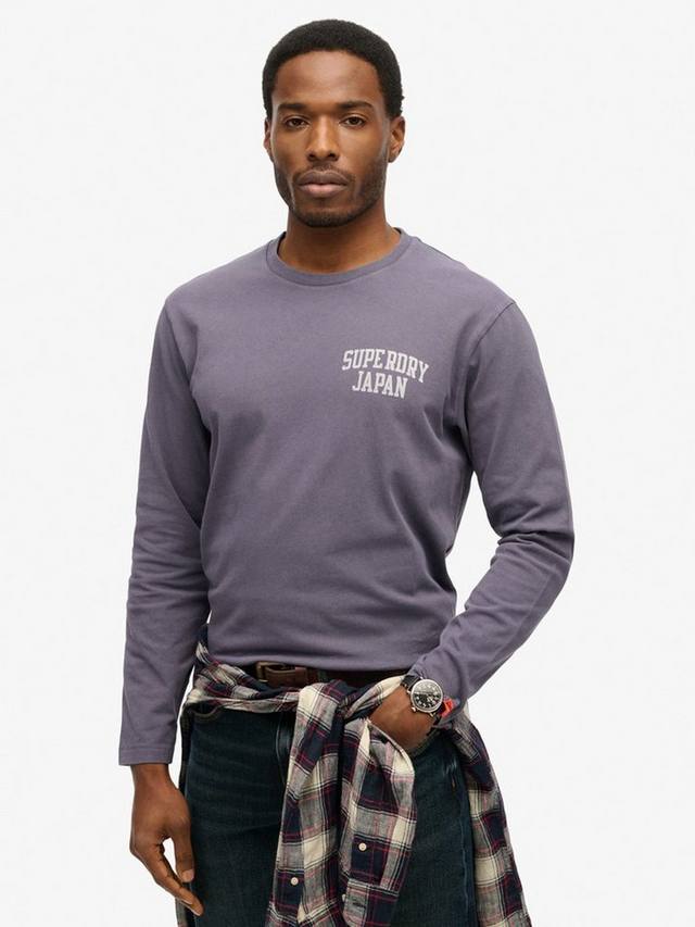 

Футболка Vintage Logo Tokyo свободного кроя Superdry, Greystone