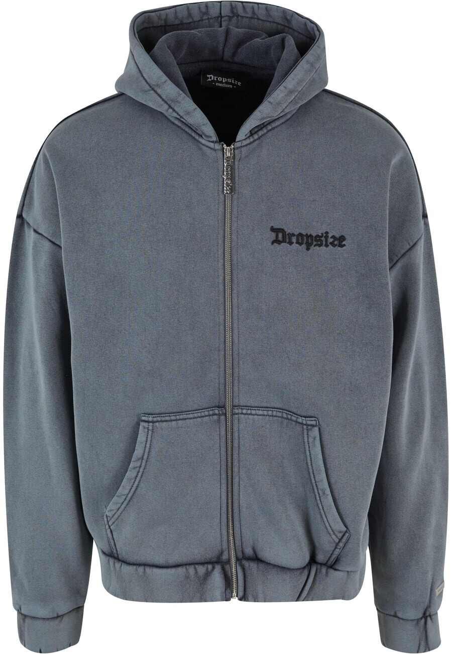 

Толстовка с капюшоном на молнии Dropsize Zip-Up Hoodie, серый