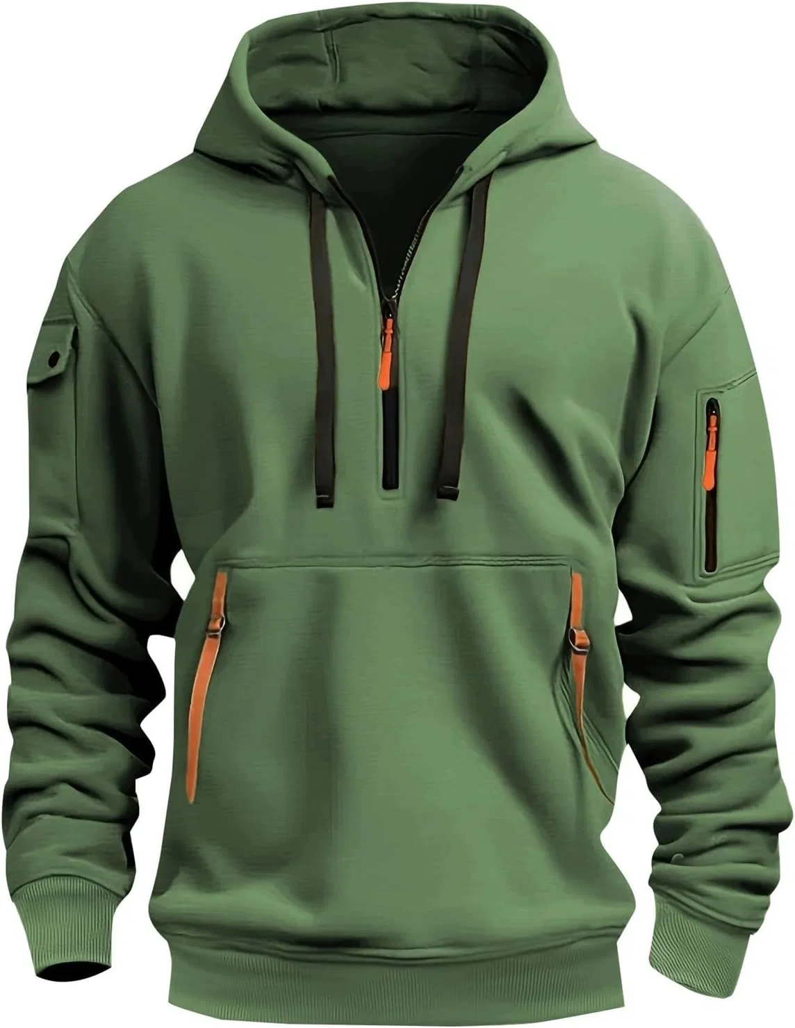 Мужская толстовка тактическая, Quarter Zip, Generic, цвет D-green