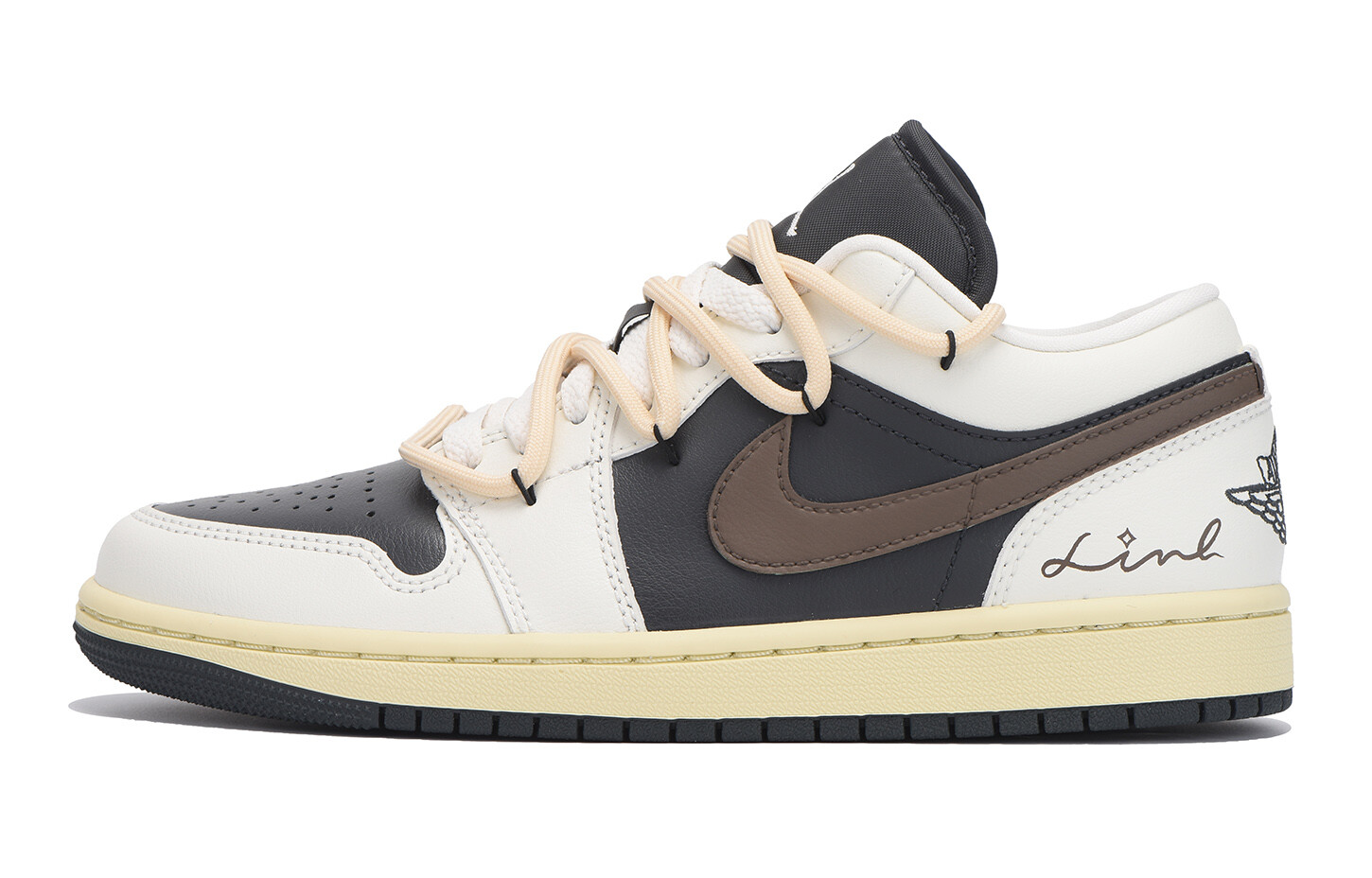 

Кроссовки Air Jordan 1 Vintage Basketball Shoes Unisex Low-Top Black