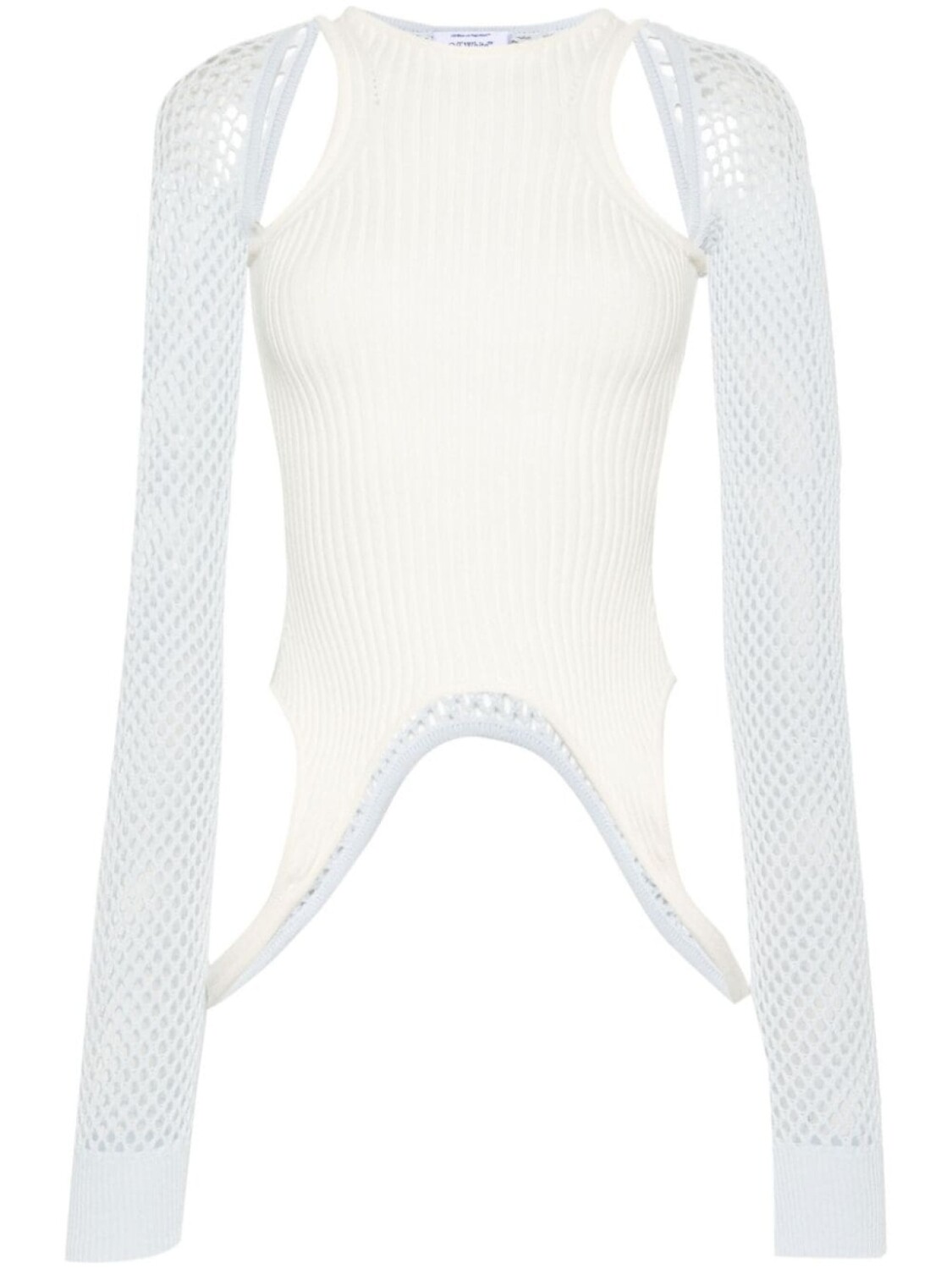 

Off-White топ Racerback со вставками, нейтральный цвет
