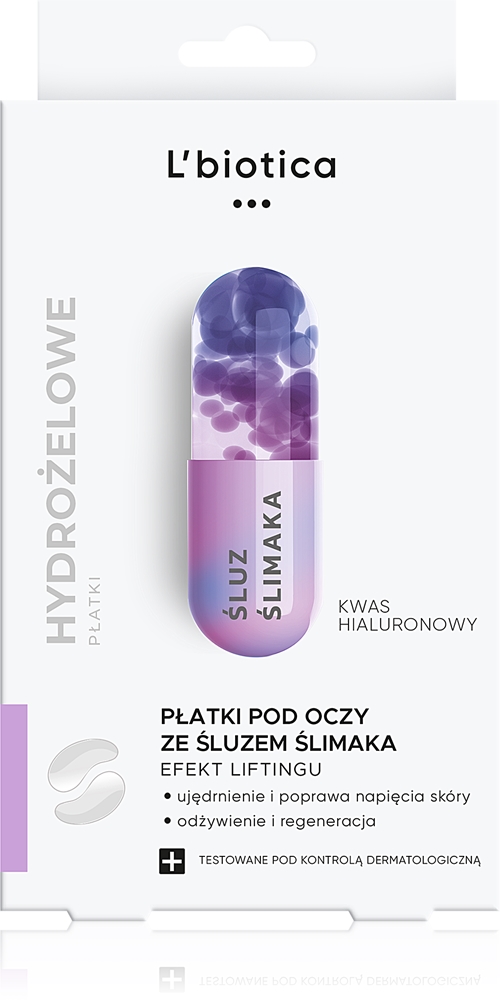 

Патчи для глаз омолаживающая разглаживающая маска для глаз с экстрактом улитки L’Biotica, 1 шт