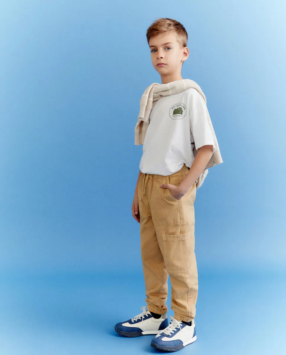 

Брюки-джоггеры для мальчиков Kids El Corte Inglés, соломенно-желтый
