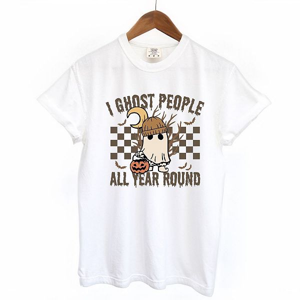 

Футболка I ghost people all year round garment dyed Simply Sage Market, White, Белый, Футболка I ghost people all year round garment dyed Simply Sage Market, White