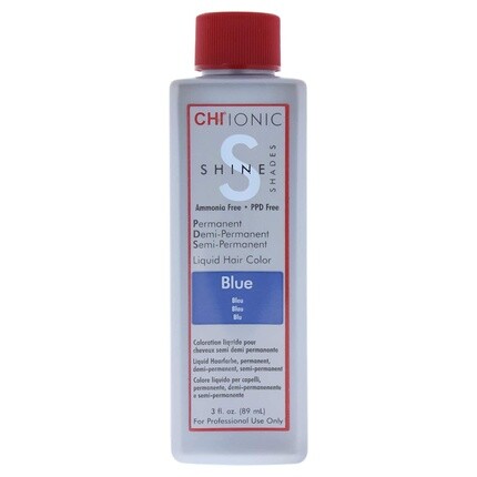 

Жидкая краска для волос Ionic Shine Shades унисекс 90 мл синий, Chi