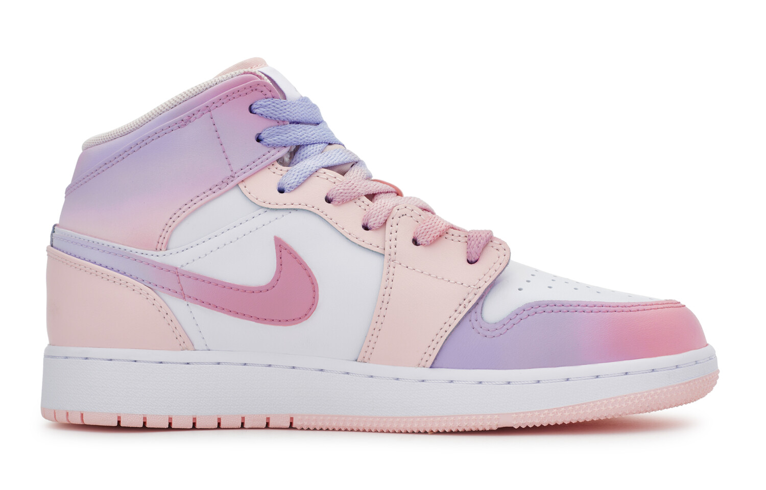 

Jordan Air Jordan 1 винтажные баскетбольные кроссовки женские, White Pink Purple