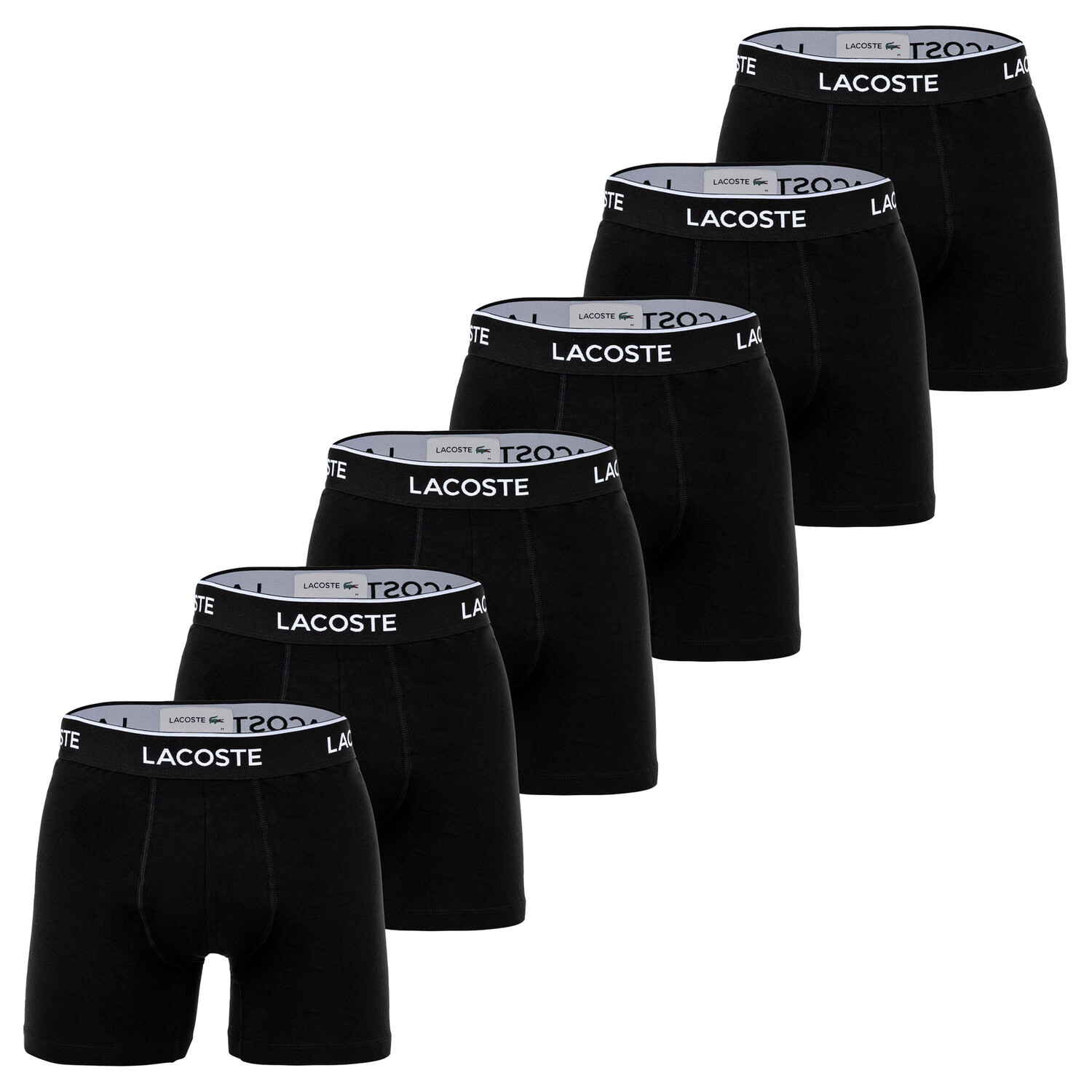 

Боксеры Lacoste Boxershort 6 шт, черный