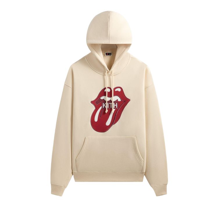 

Худи Kith For The Rolling Stones Classic Logo Nelson, белый