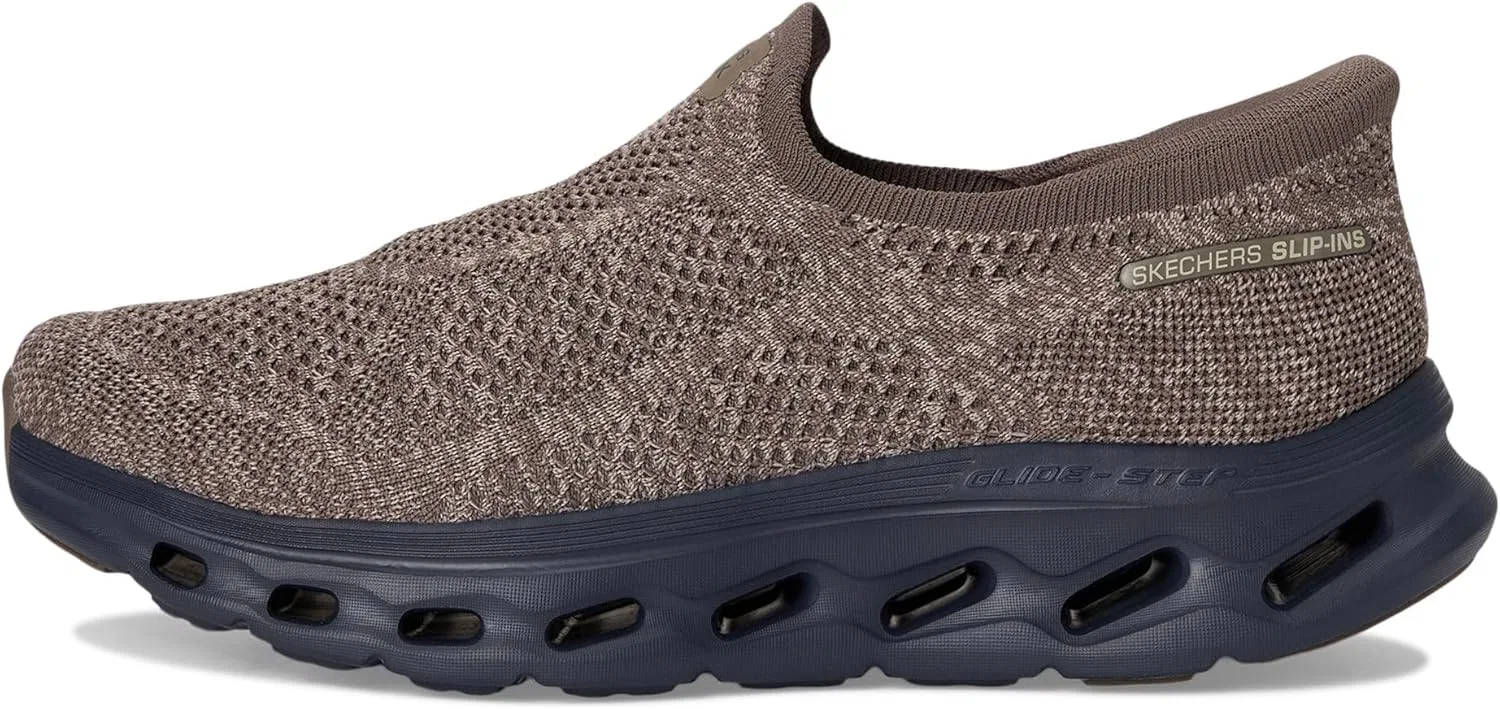 Мужские кроссовки Skechers Go Walk Glide Step 2.0 Caleb Hands Free Slip-ins Trainers, коричневый — фото 4