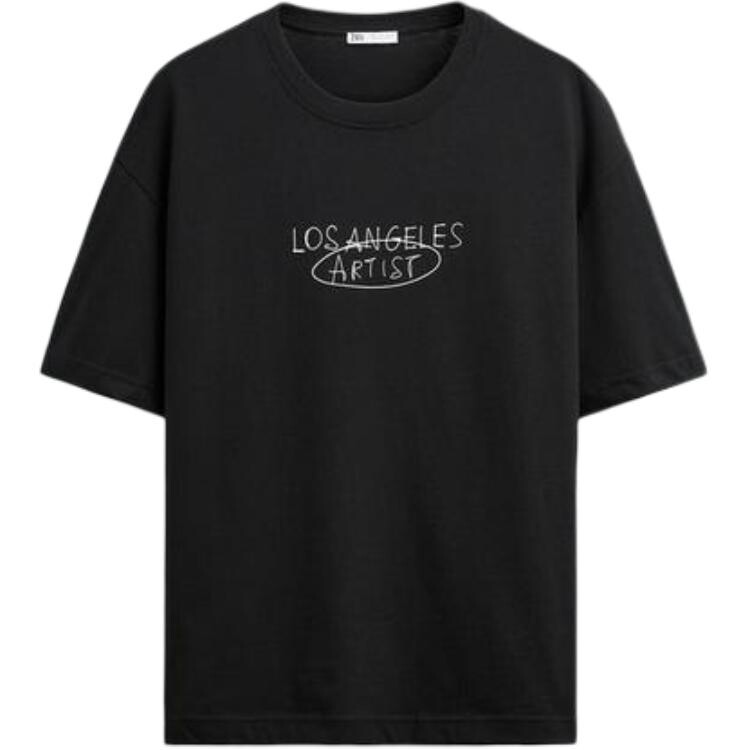 

Футболка мужская черная Zara, черный