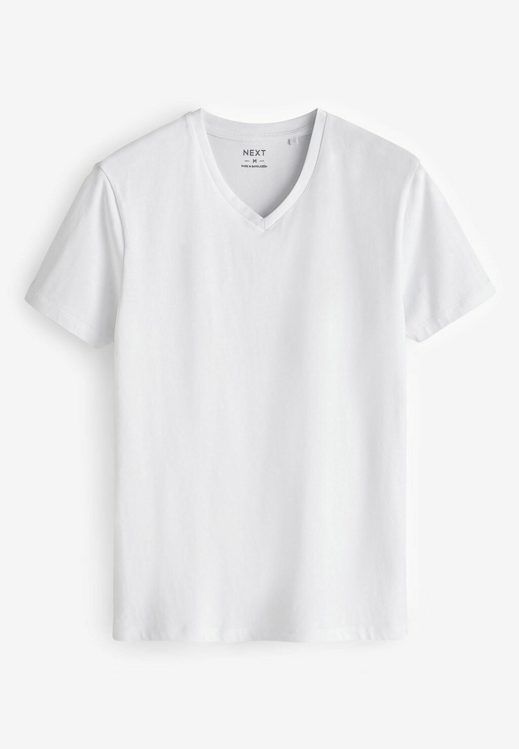 Базовая футболка V-Neck 10 Pack Regular Fit Next, белая — фото 4