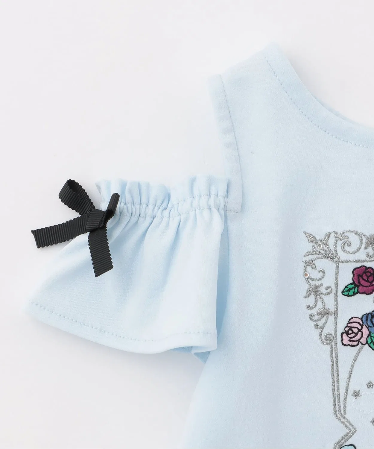 Детская футболка с вышивкой созвездий ANNA SUI mini розовая — фото 4