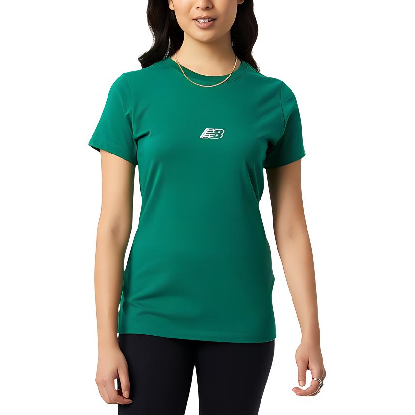 

Футболка женская зеленая New Balance