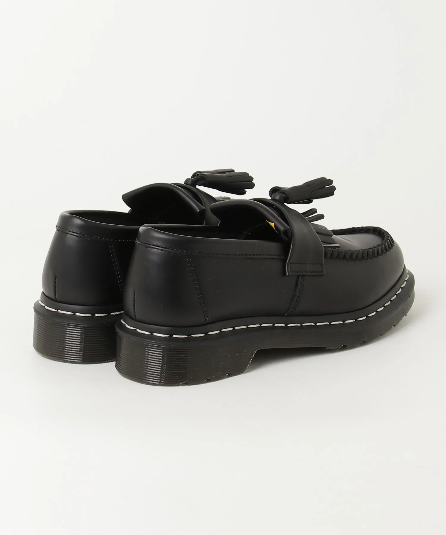 Мужские лоферы с белой строчкой Dr. Martens ADRIAN чёрные — фото 2