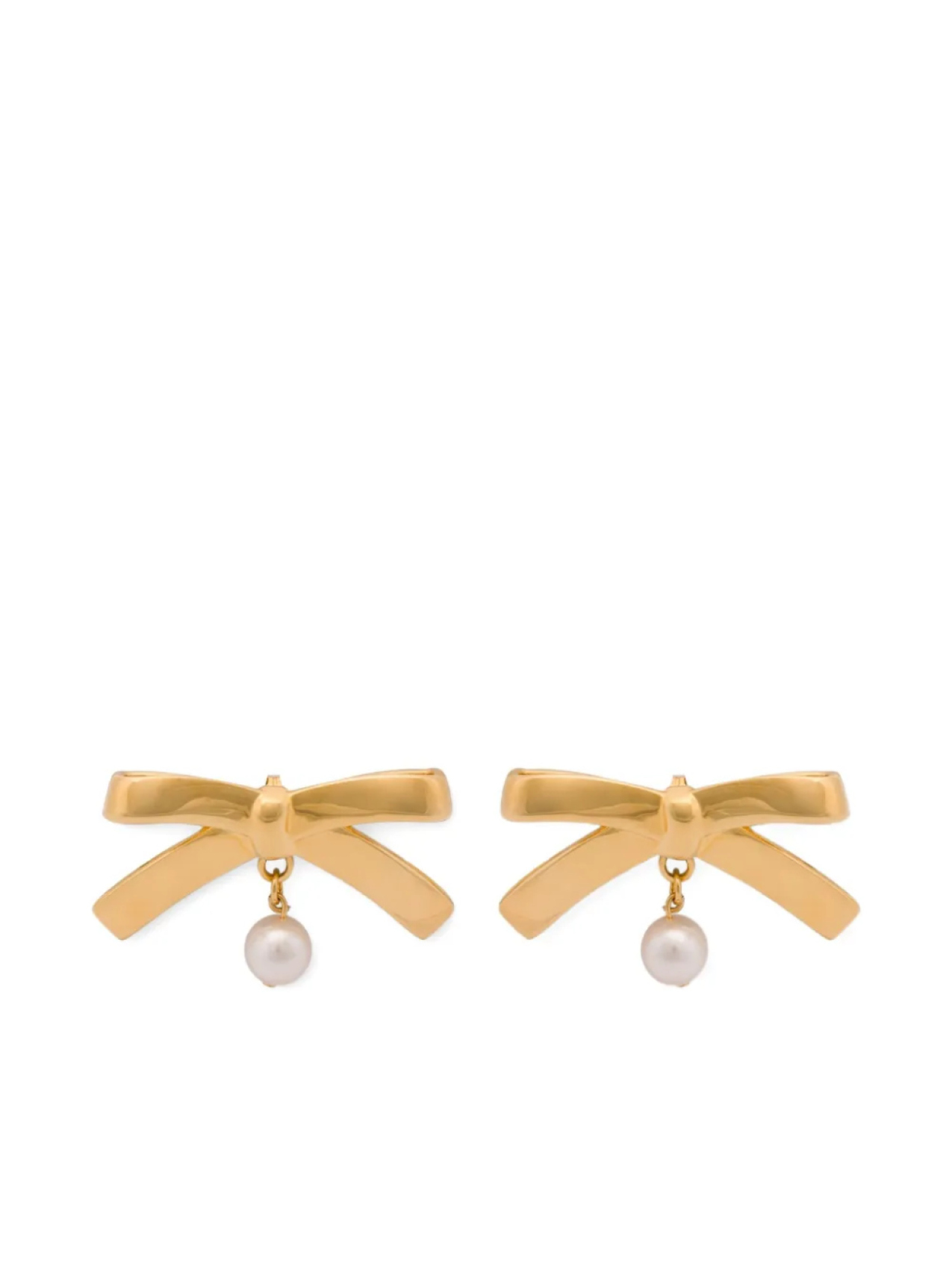 

Moschino серьги в форме бантов, золотой