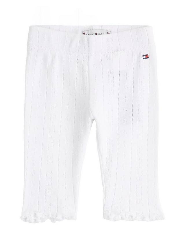 

Детские хлопчатобумажные леггинсы pointelle Tommy Hilfiger, белый