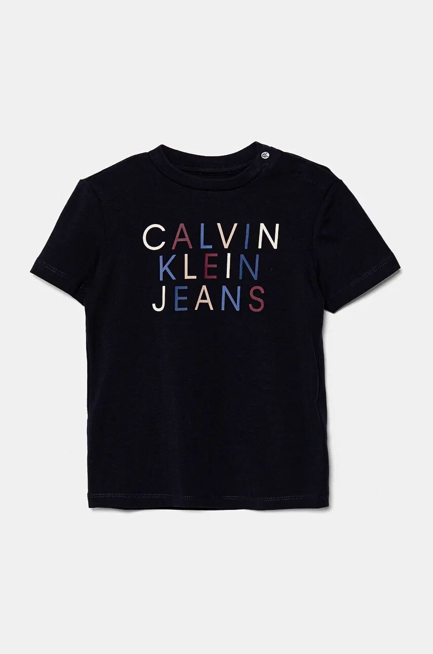 

Детская футболка Calvin Klein Jeans, темно-синий