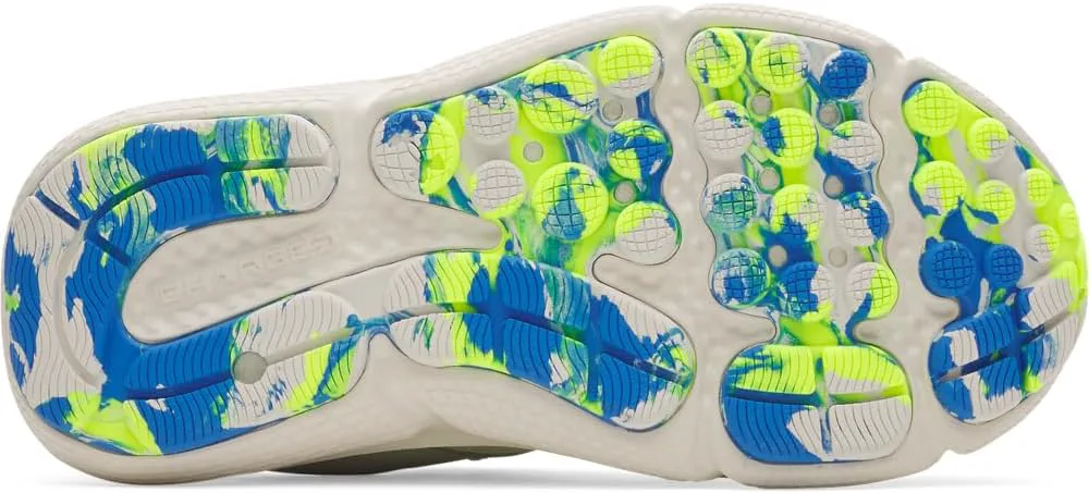 Детские кроссовки Under Armour Assert 10 с альтернативной застежкой, белый/желтый/синий — фото 3