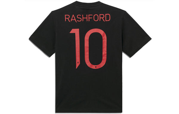 Футболка adidas Mufc Gfx T 10 Manchester United Soccer/Football Sports Short Sleeve Black, мультиколор — фото 2
