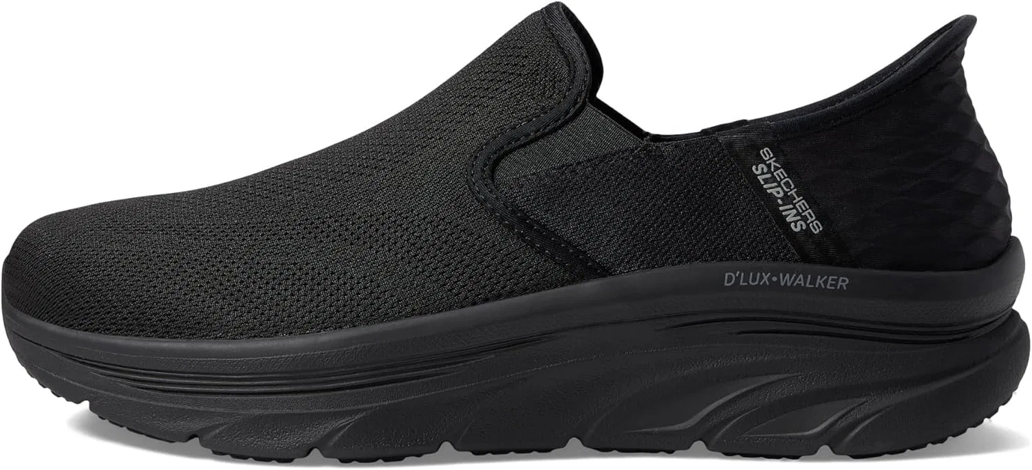 Мужские слипоны Skechers D'lux Walker Orford, Black — фото 4