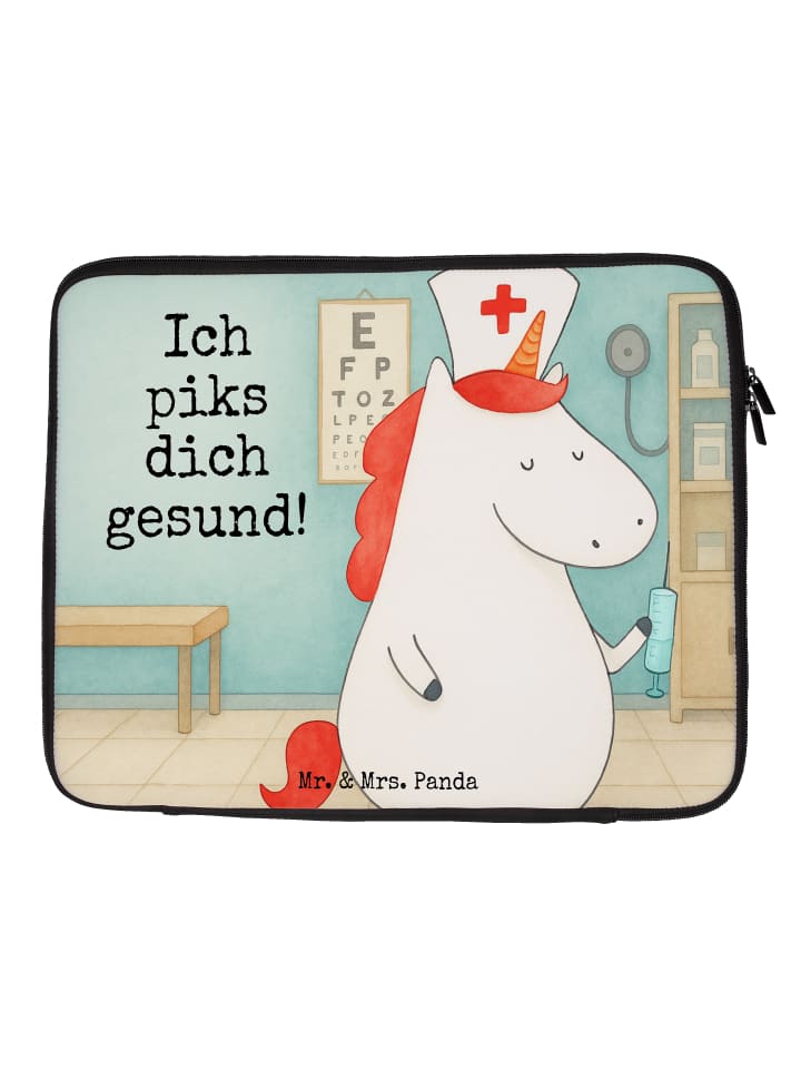 

Mr. & Mrs. Panda Сумка для ноутбука с изображением медсестры-единорога... белого цвета