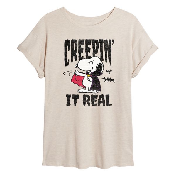 

Футболка Juniors Peanuts Snoopy Creeping It, реально большая Licensed Character, бежевый