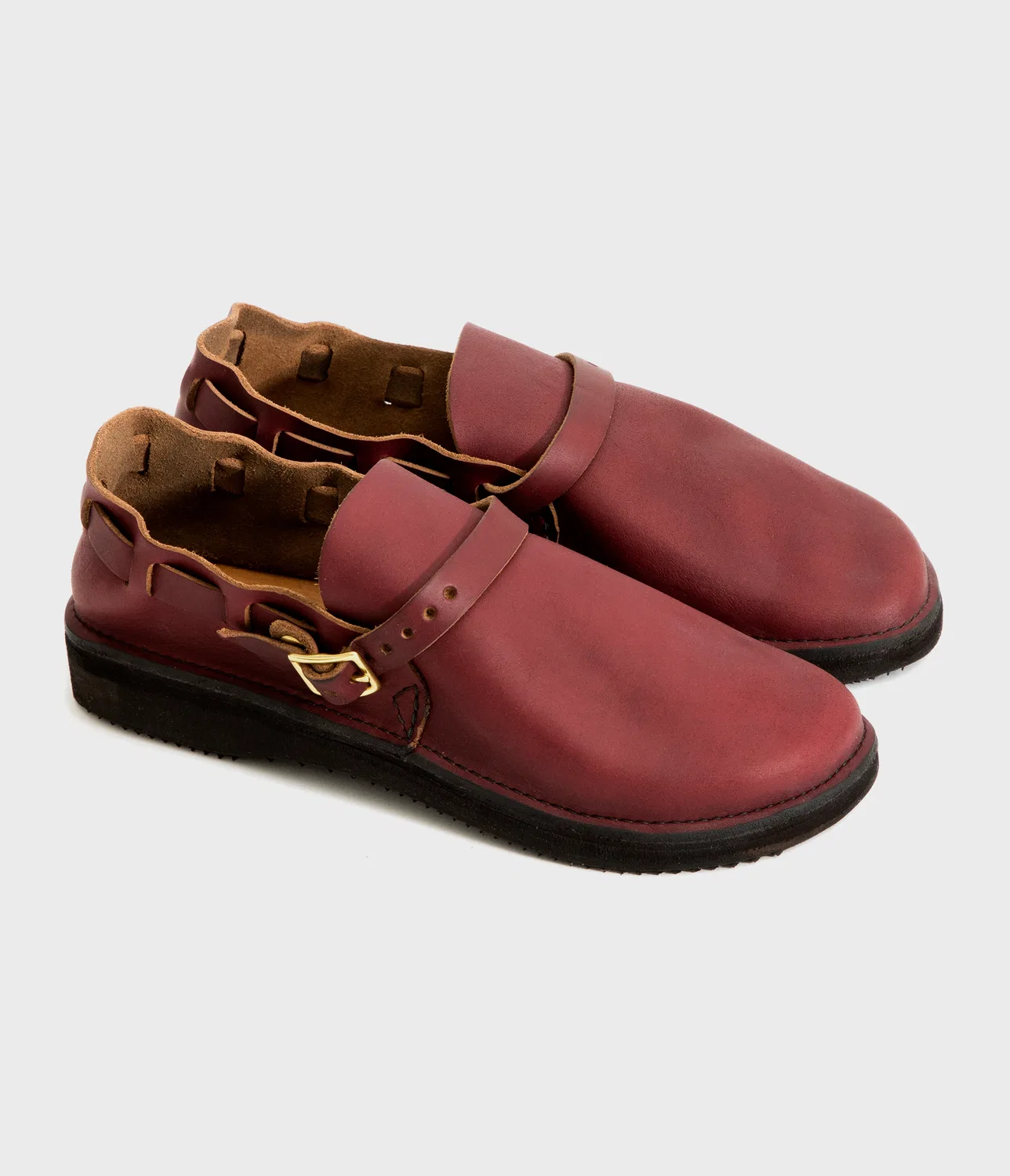 Мужские лоферы Middle English бордового цвета от Aurora Shoe Co.