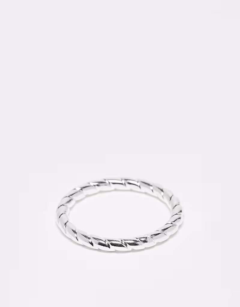 

Кольцо из стерлингового серебра с витой отделкой Asos Design