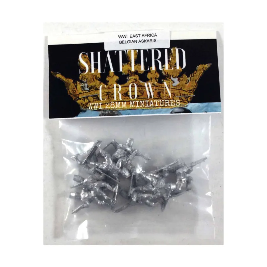 

Бельгия Аскарис, WWI Shattered Crown Miniatures - East Africa (28mm)