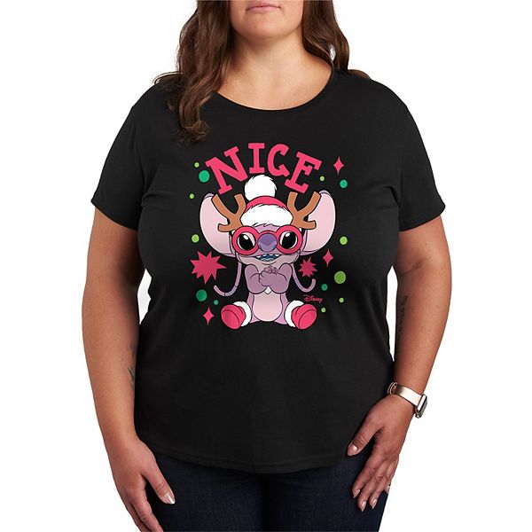 

Футболка Lilo and Stitch Nice List, plus size Disney