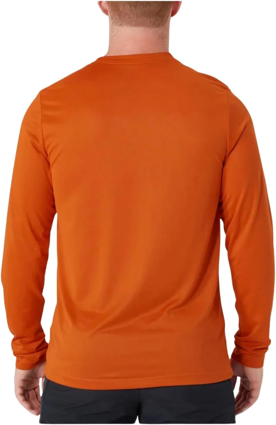 Футболка с длинным рукавом Nike Dri-FIT, University Orange — фото 2