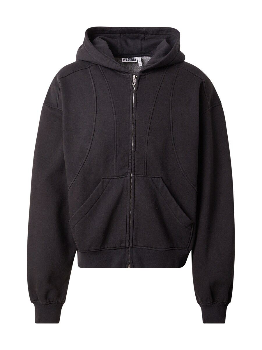 

Худи с капюшоном на молнии WEEKDAY, Black
