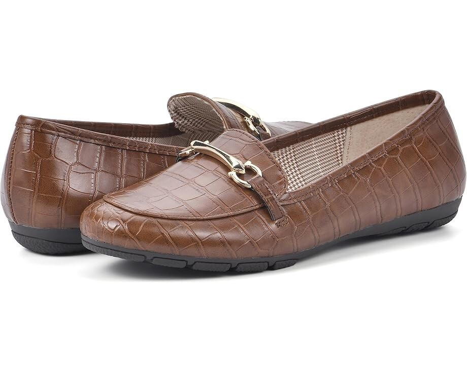 

Лоферы Cliffs by White Mountain Glowing, цвет Brown/Croco