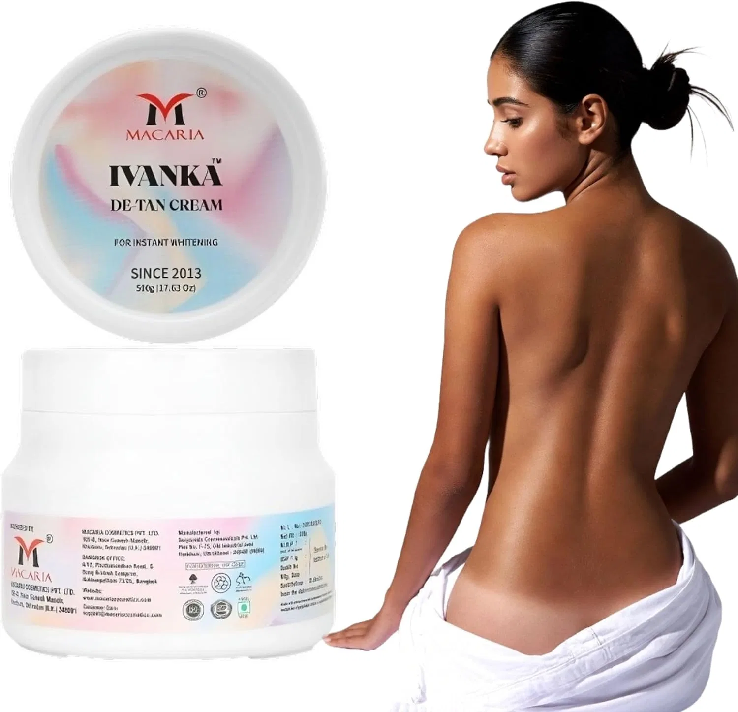 Крем для удаления загара Ivanka Detan Pack MACARIA 500 г