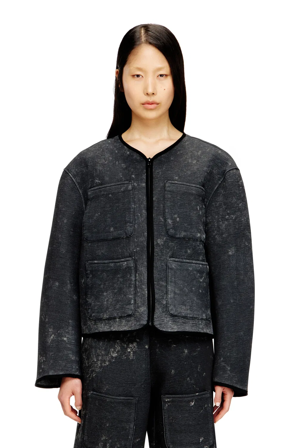 Женская куртка на молнии G-TES Diesel, black