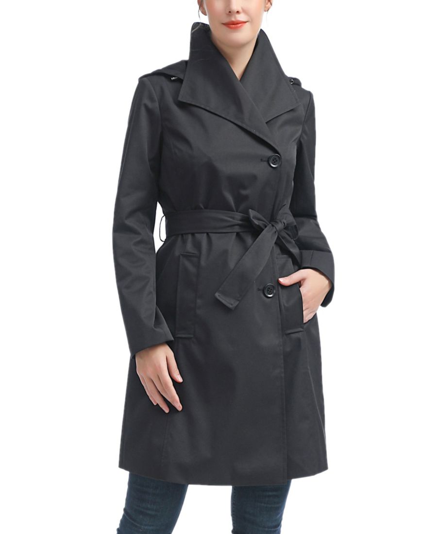 

Женский тренч Kimi + Kai с воротником-стойкой и капюшоном kimi + kai, Black