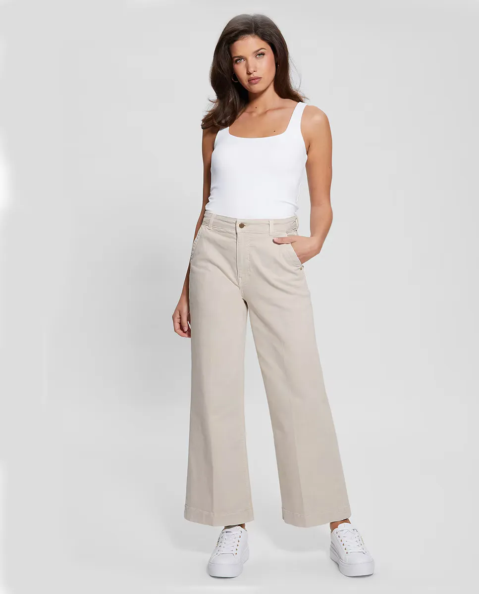 

Широкие брюки Guess, кремовый