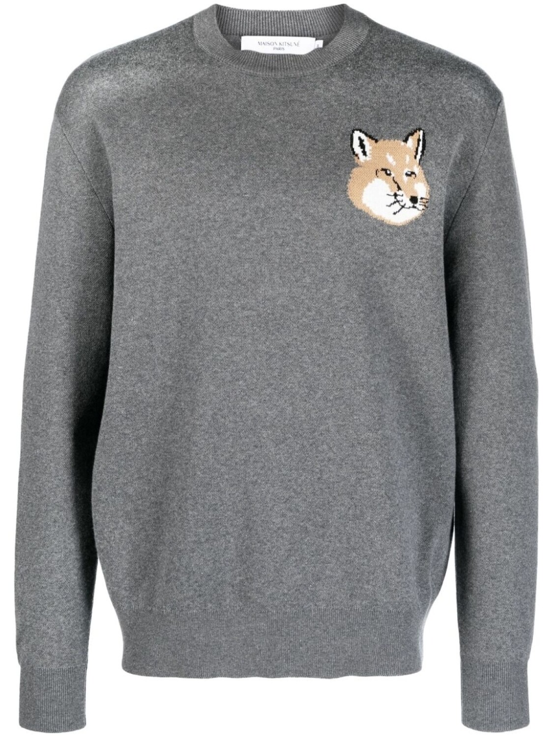 

Maison Kitsuné декорированный джемпер, серый