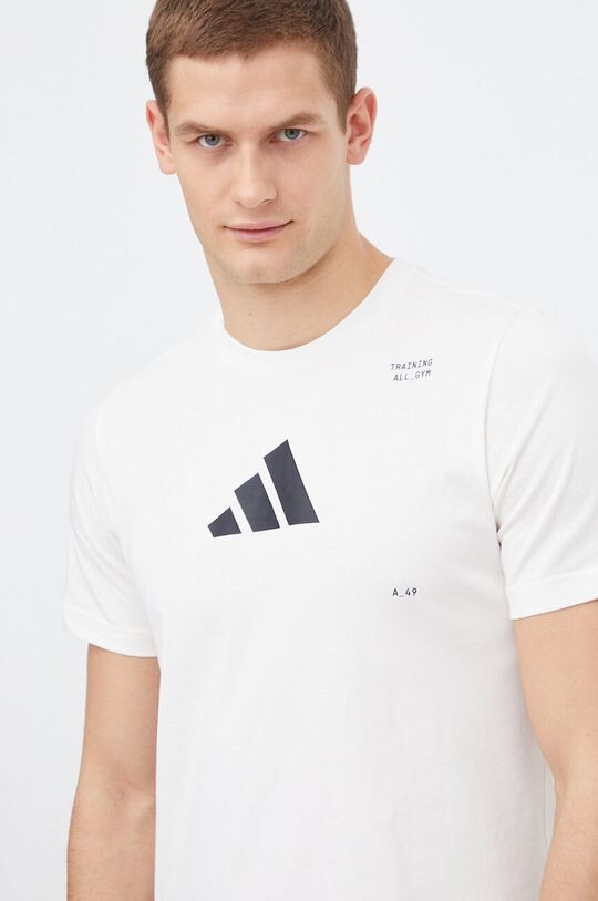 Тренировочная футболка adidas Performance, бежевый — фото 4