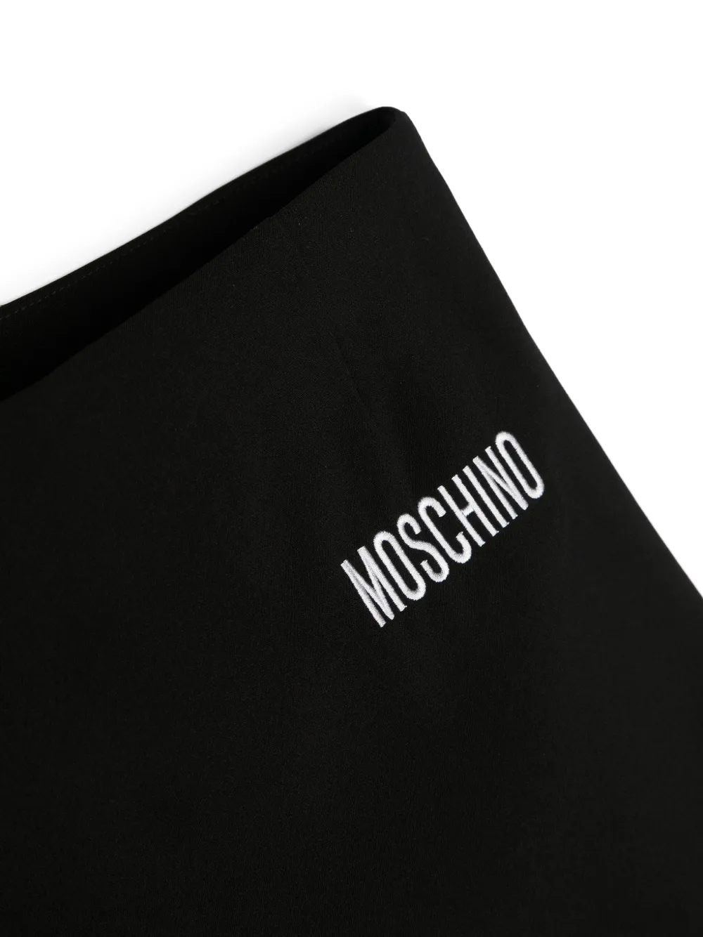 Юбка с вышитым логотипом Moschino Kids, черный — фото 3