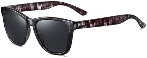 

Квадратные мужские и женские солнцезащитные очки, модные поляризованные солнцезащитные очки, винтажные мужские очки для водителя MTZJH, Ink Painting Black