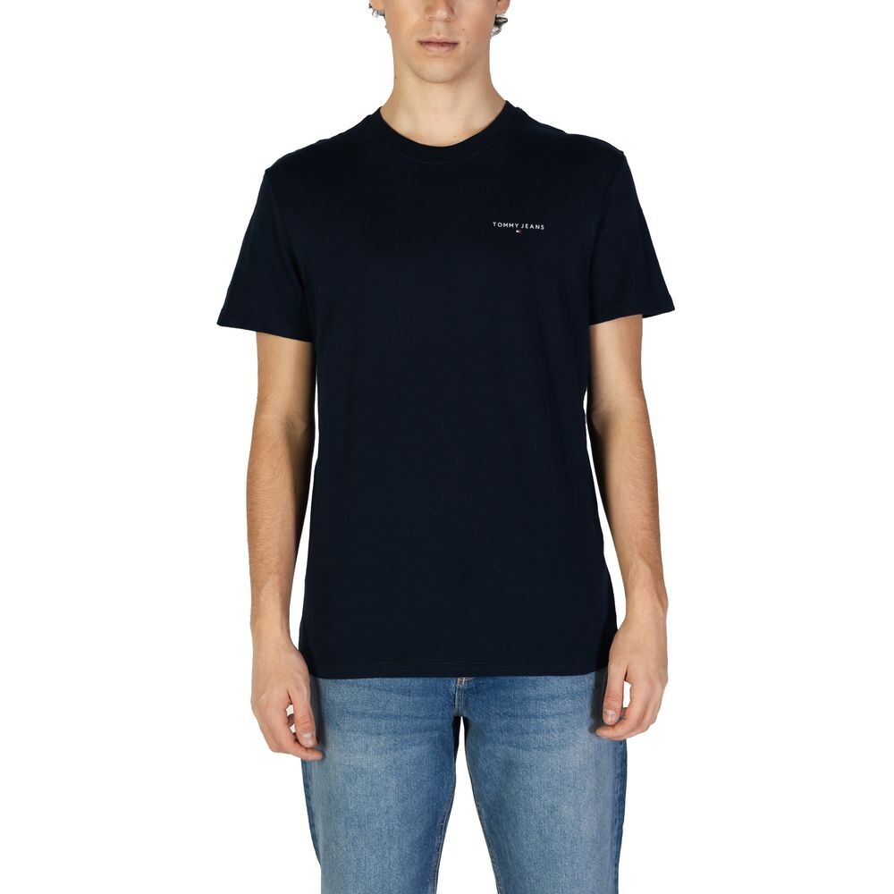 

Синяя хлопковая футболка Rigenerato Tommy Jeans