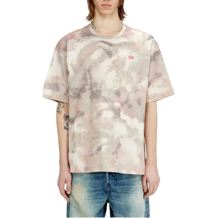 Футболка с круглым вырезом Diesel Multicolor — фото 4