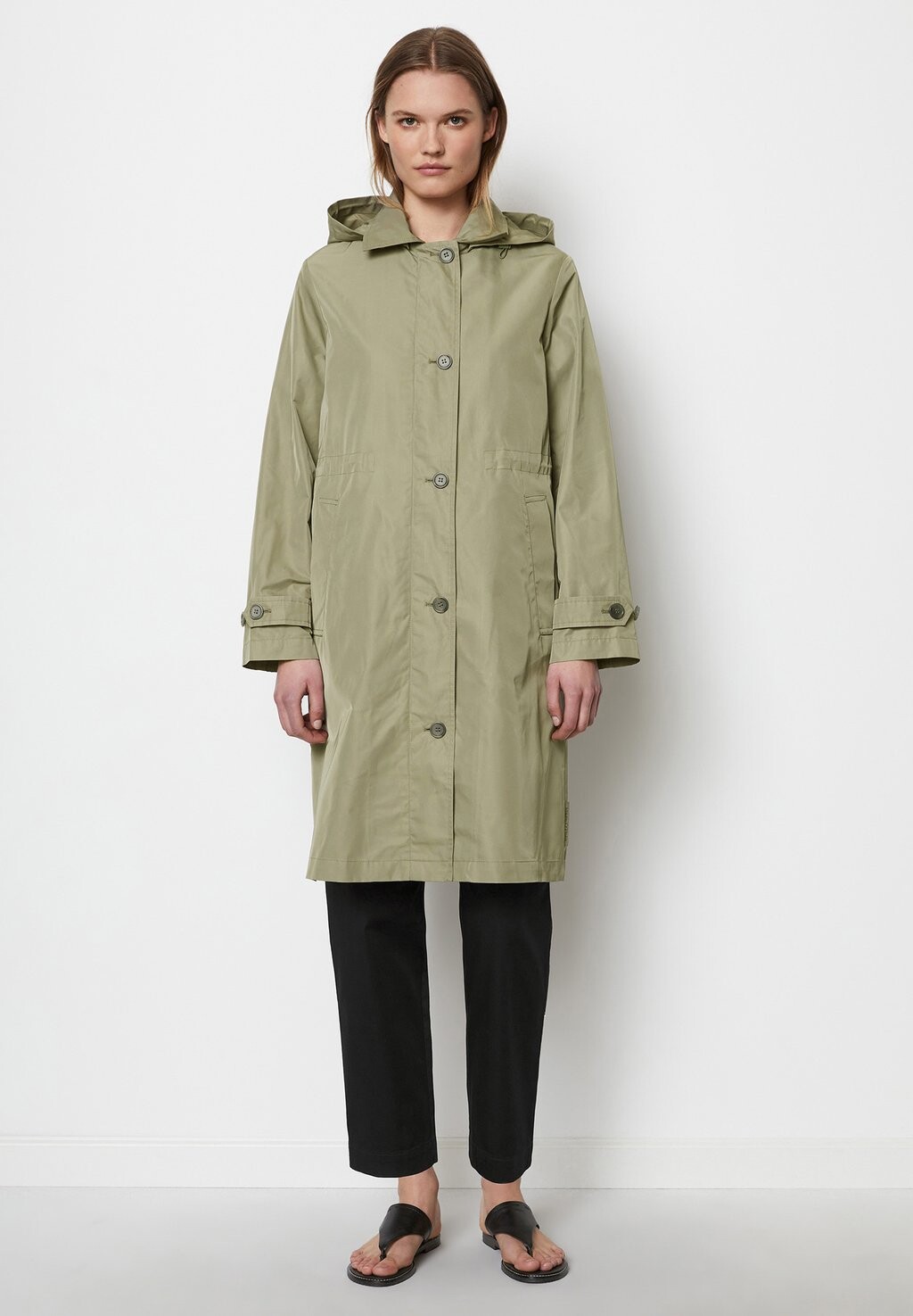 

Парка WITH HOOD, DRAWSTRING AT WAIST, WELT POCKETS Marc O'Polo, желтый