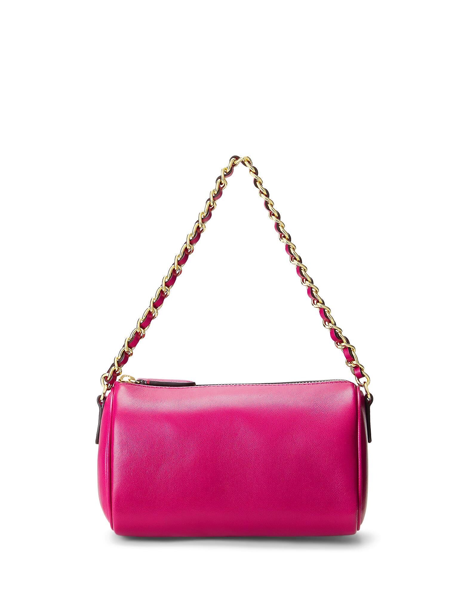 

Сумка Nappa Leather Small Emelia Shoulder Bag Ralph Lauren, лиловый