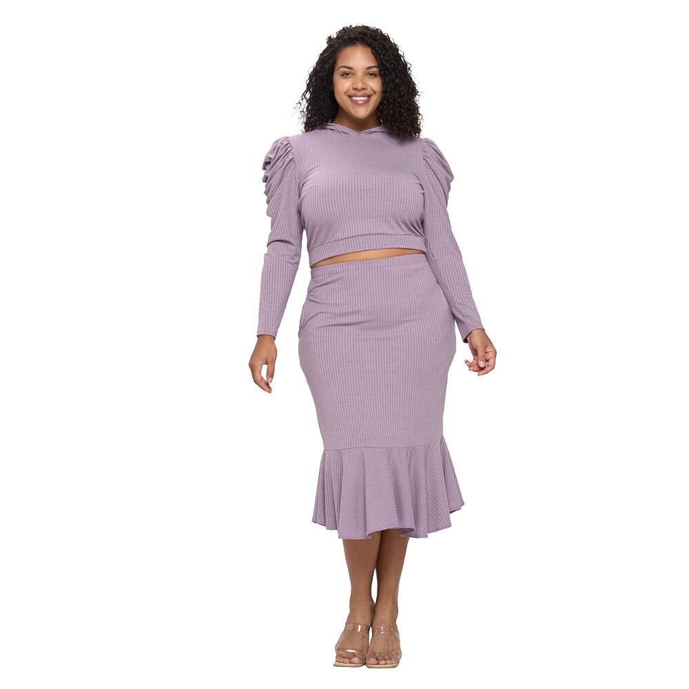 

Комплект из топа и юбки Carmen L I V D, цвет Purple Ash