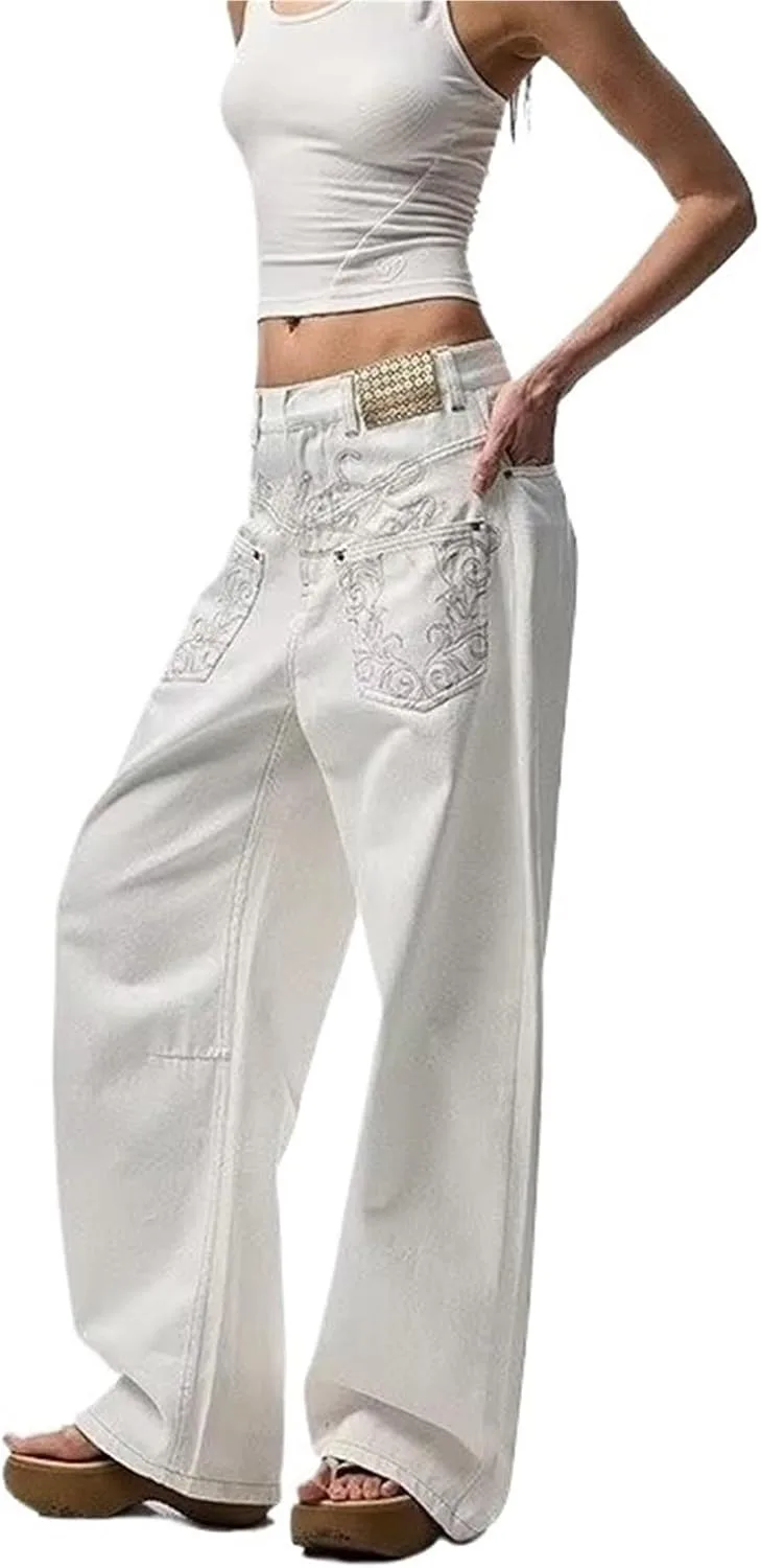 

Джинсы Flared Leg с расслабленным кроем и потертостями