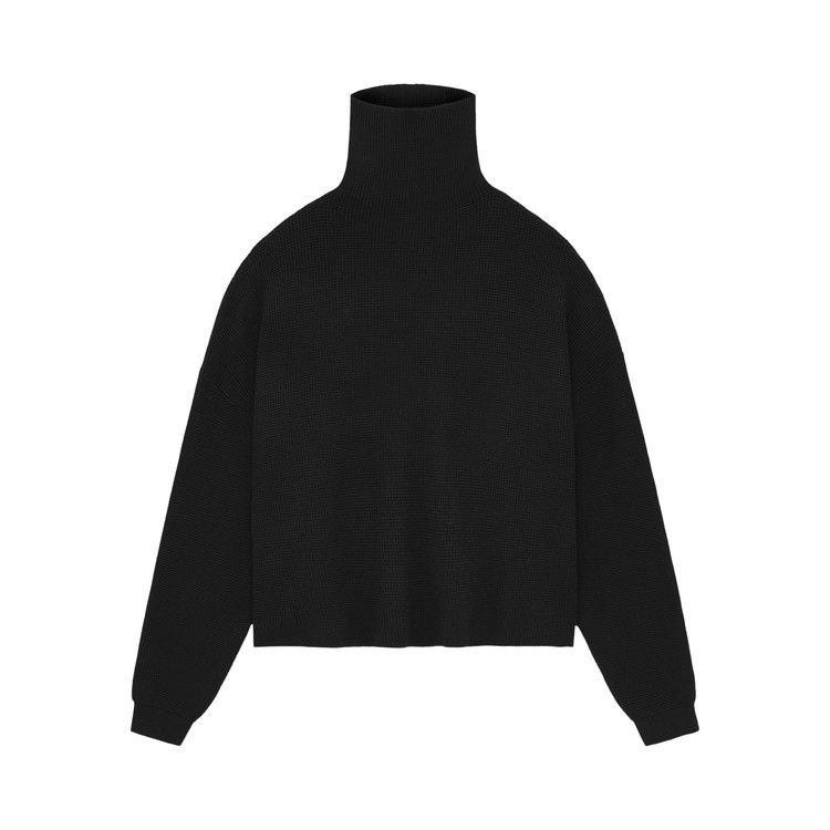 

Топ Fear of God Essentials Waffle Turtleneck, Black