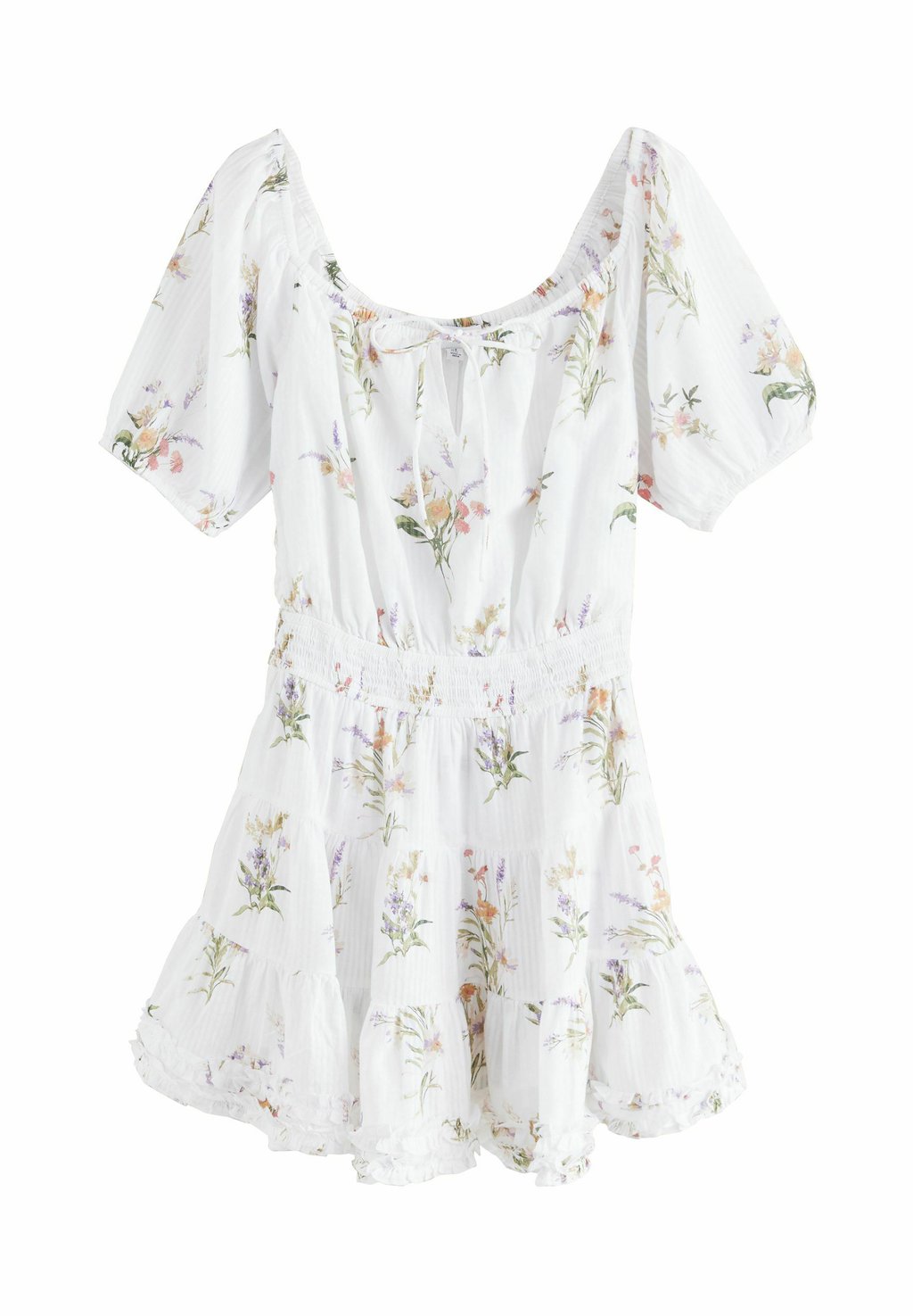 

Повседневное платье TEXTURED OFF SHOULDER Next, белый